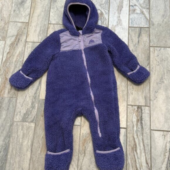 SNOZU infant girls size 18 months purple Sherpa THICK & WARM 1pc. Bunting coat - Picture 1 of 7